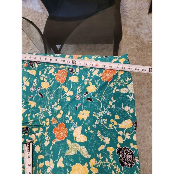 Est. 1946 Calypso Green Floral Polyester Boho Hippie Chic Harem Pants 22/24W - Picture 11 of 12